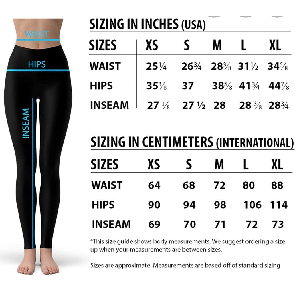 Buy Size Chart for Printify's Women's Cut & Sew Casual Leggings, Printify  All Over Print Size Chart, Size Chart, Printify Size Guide Online in India  - Etsy